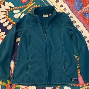 L.L. Bean Deep Teal Fleece Jacket